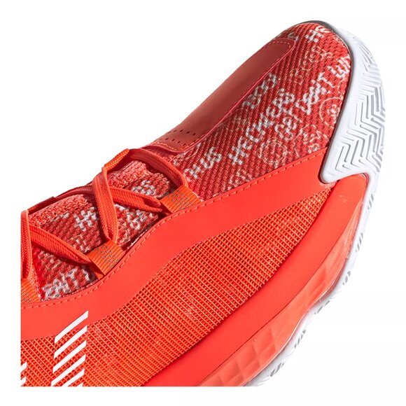 Brand New adidas Women's Dame 6 Hecklers Basketball Shoes Red - Performance - Picture 7 of 9